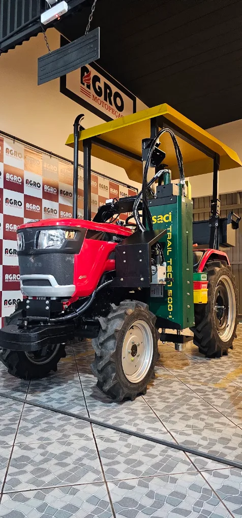 Amostrador de solo SACI Trail Tech 500-S instalado em trator na Agro Motopeças